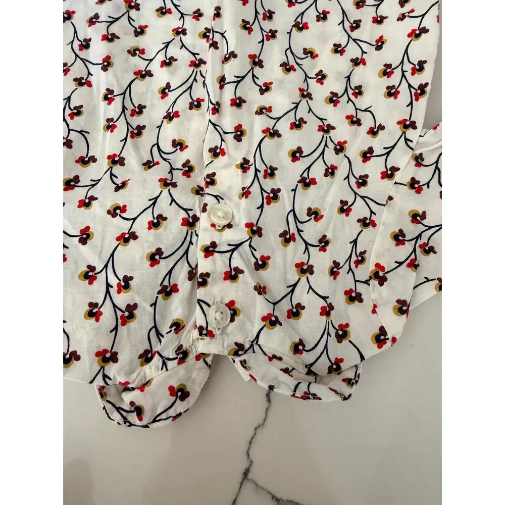 Old Navy Baby Girl Peter Pan Collar Floral Blouse (3-6M)